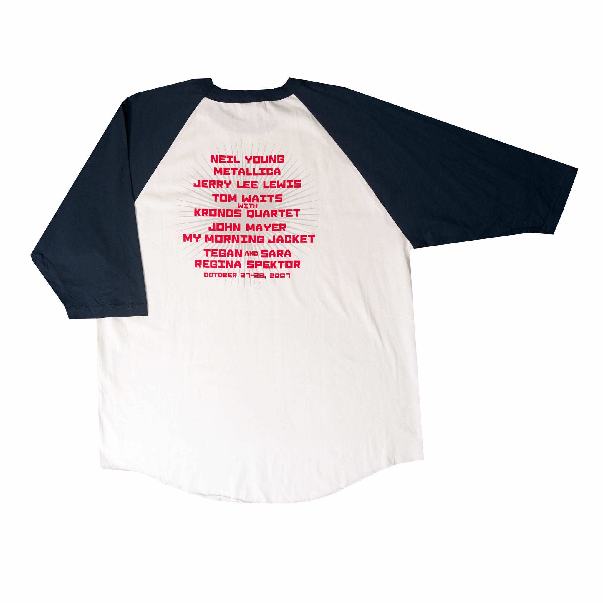 2007 - 21st Bridge School Benefit Concert Baseball Tee