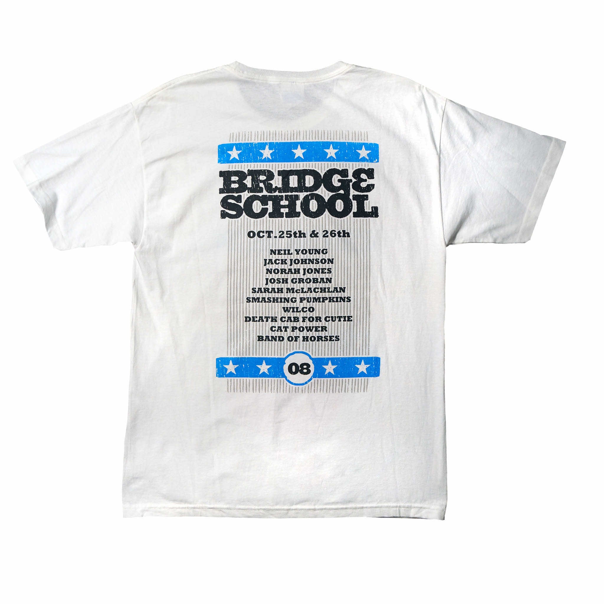 2008 - 22nd Bridge School Benefit Concert Short Sleeve Tee