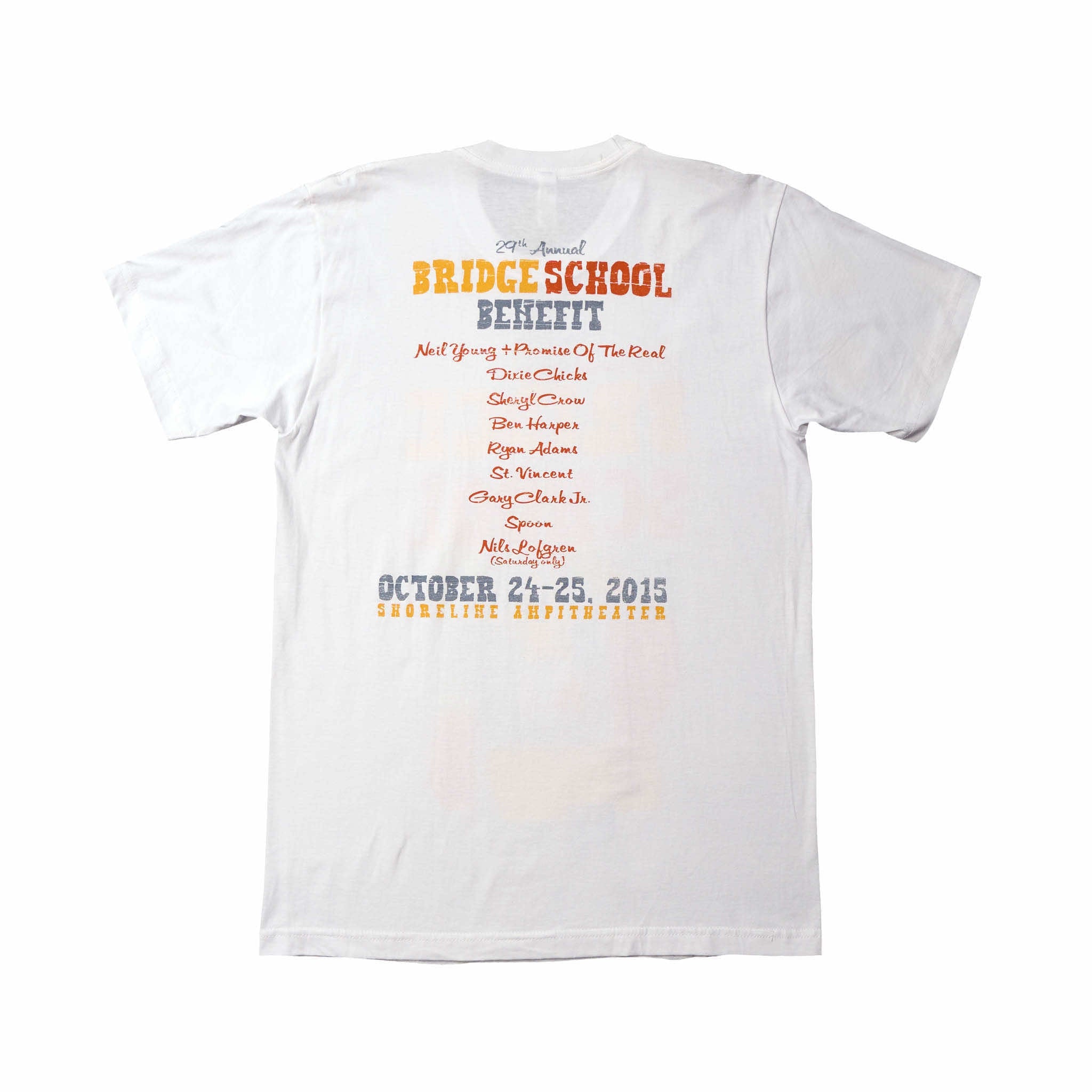 2015 - 29th Bridge School Benefit Concert Short Sleeve Tee