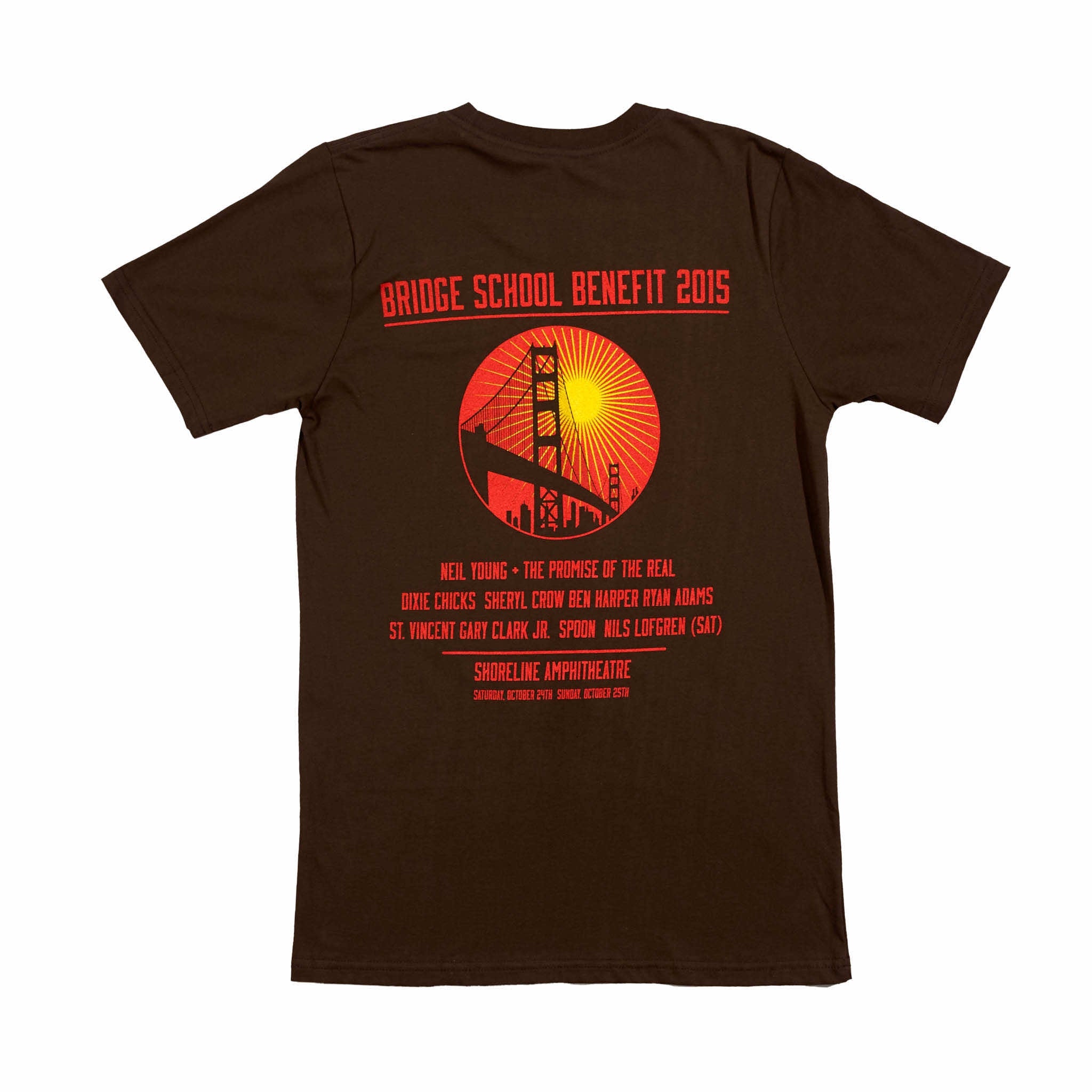 2015 - 29th Bridge School Benefit Concert Short Sleeve Tee