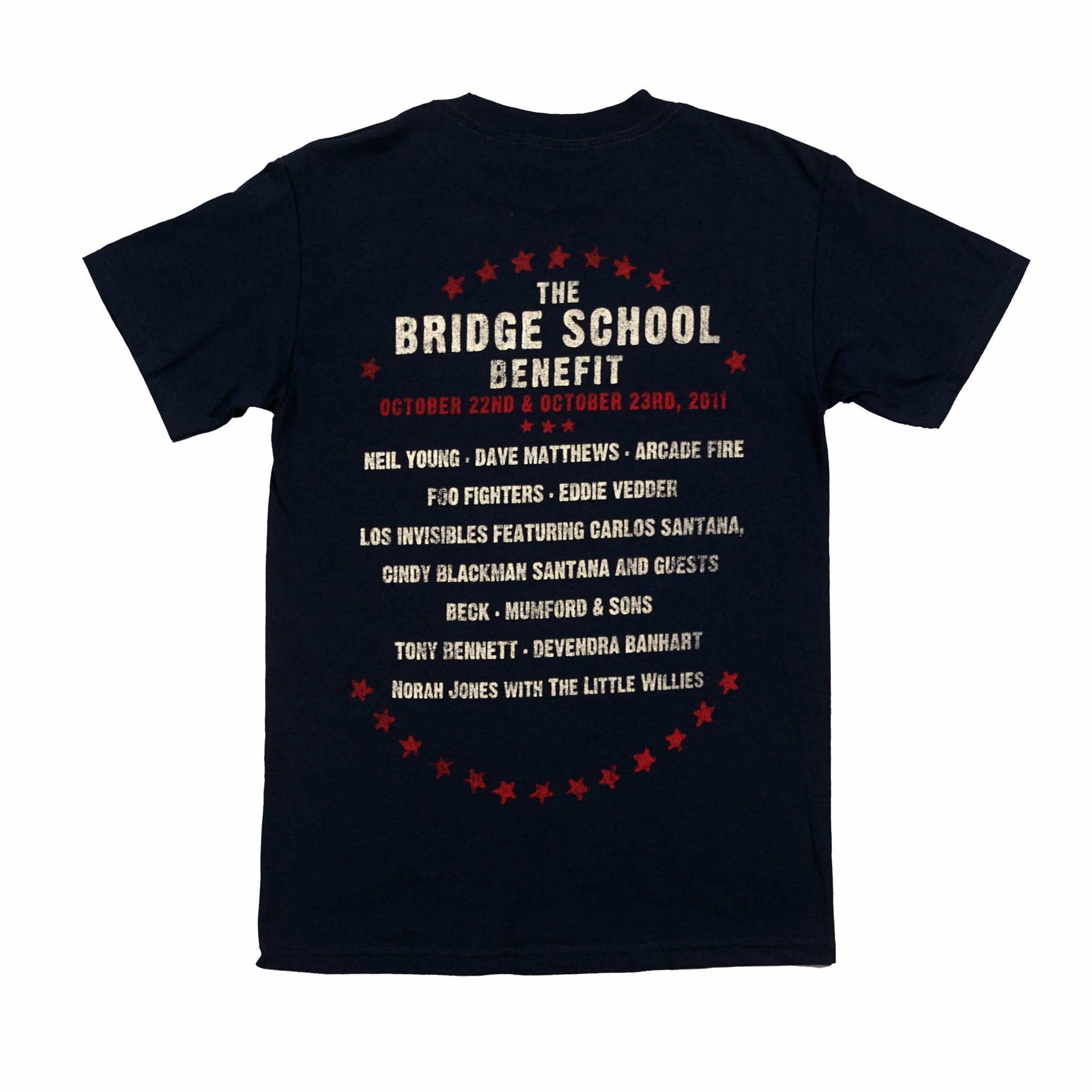 2011 - 25th Bridge School Benefit Concert Short Sleeve Tee