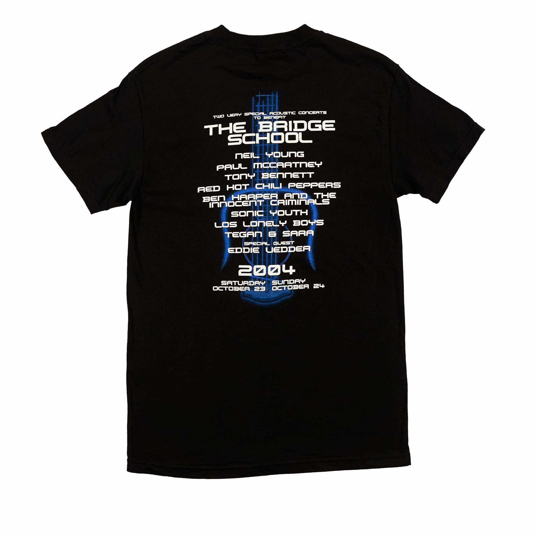 2004 - 18th Bridge School Benefit Concert Short Sleeve Tee