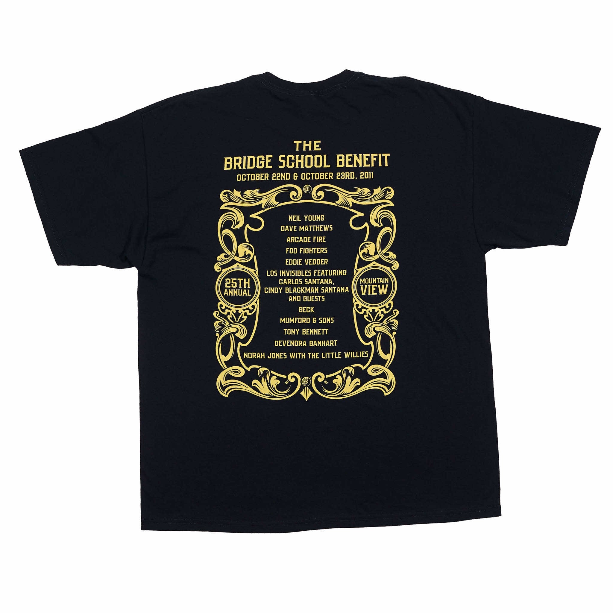 2011 - 25th Bridge School Benefit Concert Short Sleeve Tee