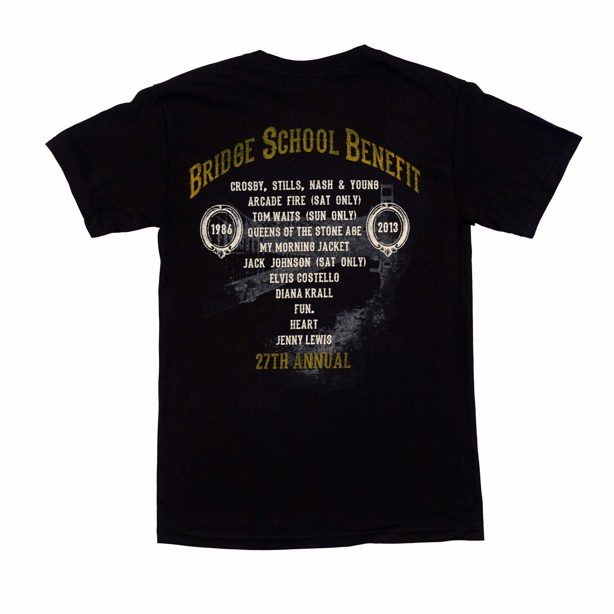 2013 - 27th Bridge School Benefit Concert Short Sleeve Tee