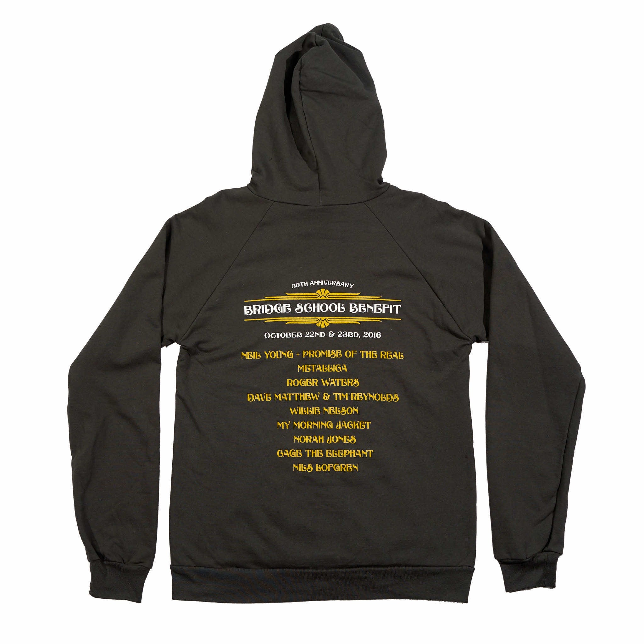2016 - 30th Bridge School Benefit Concert Long Sleeve Zip Hoodie