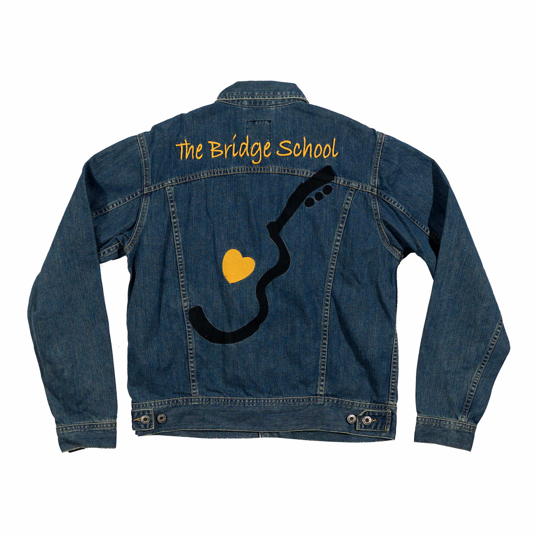 Customized Bridge School Benefit Lucky Denim Trucker Jacket