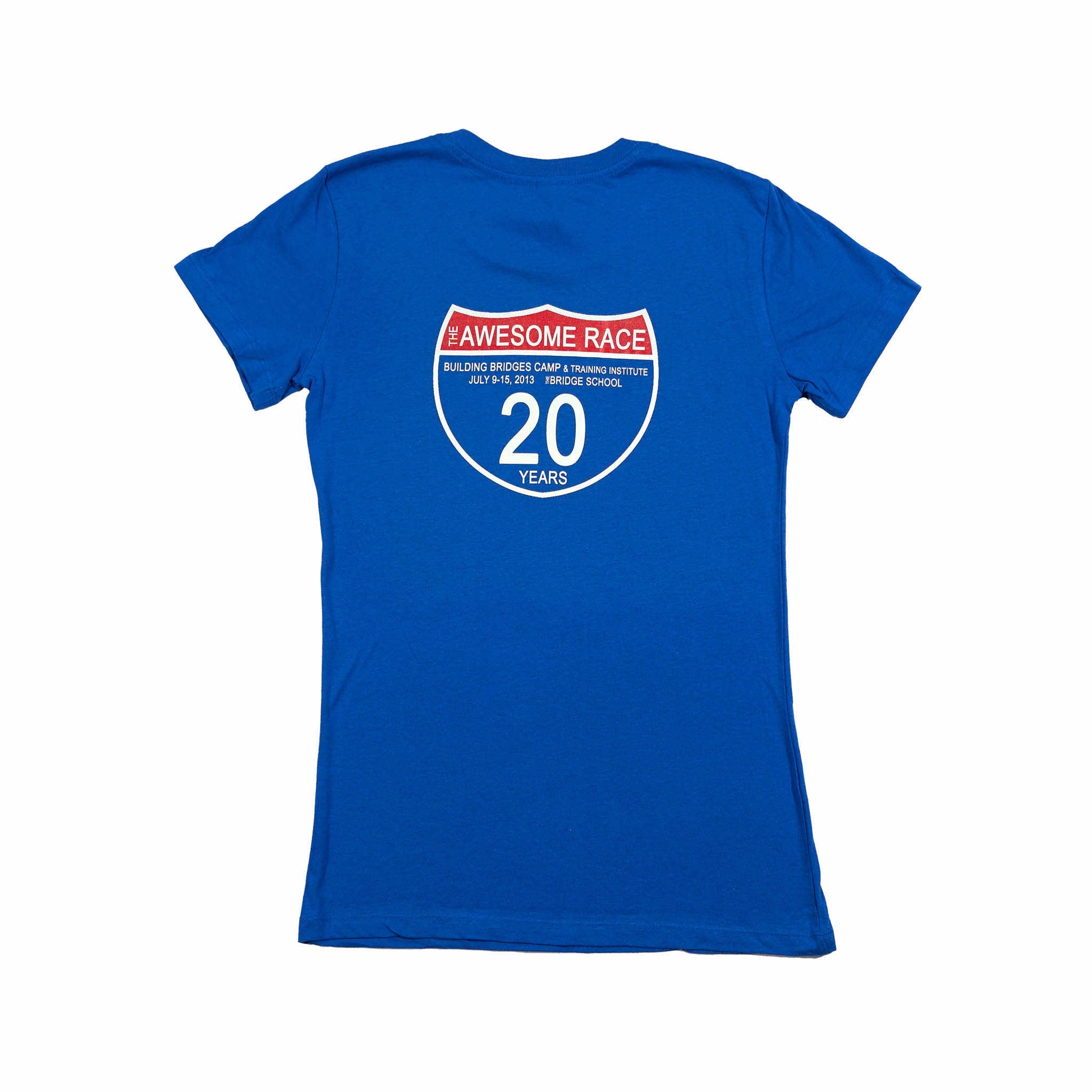 Short Sleeve Camp Girls Youth Tee - Awesome Race