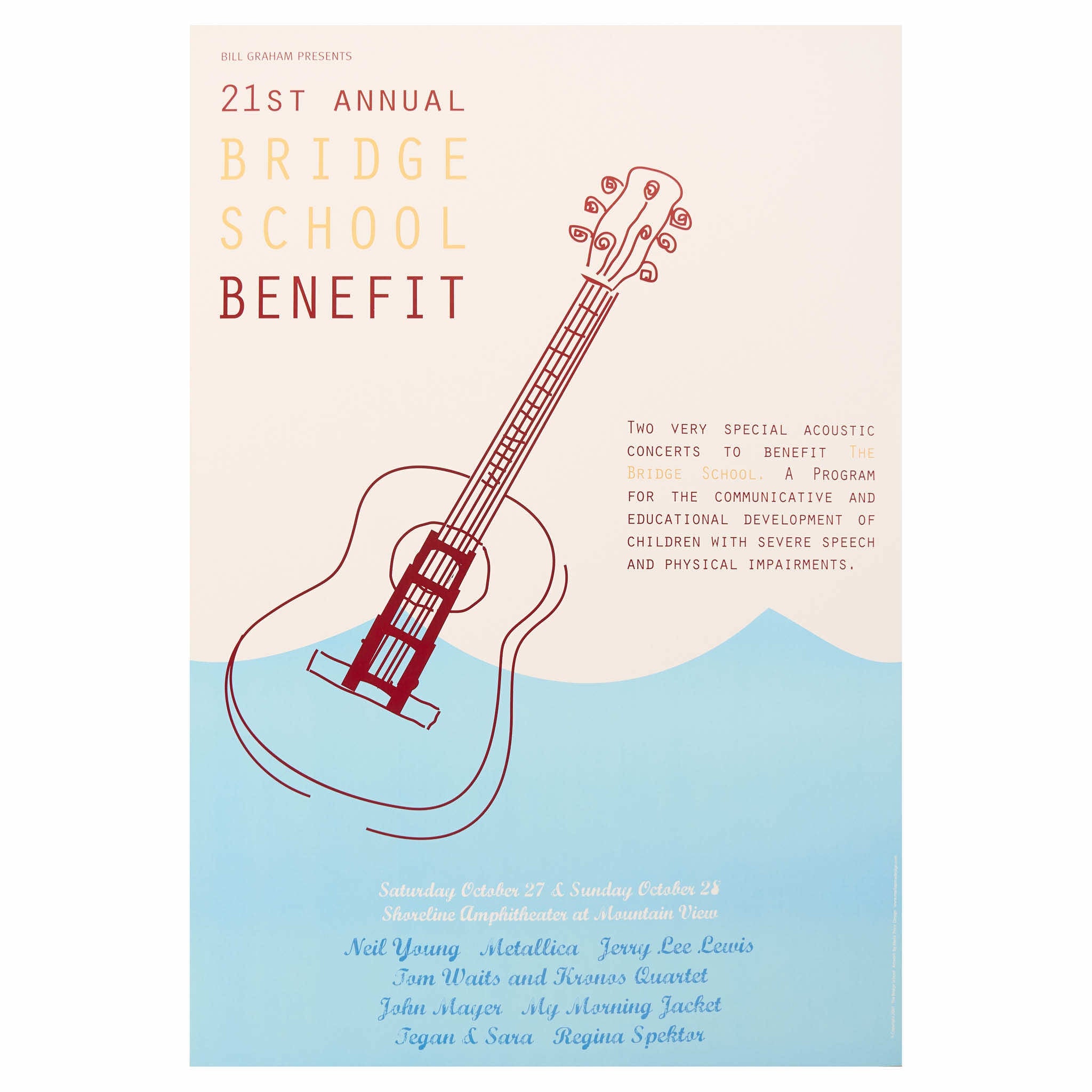 2007 - 21st Bridge School Benefit Concert poster