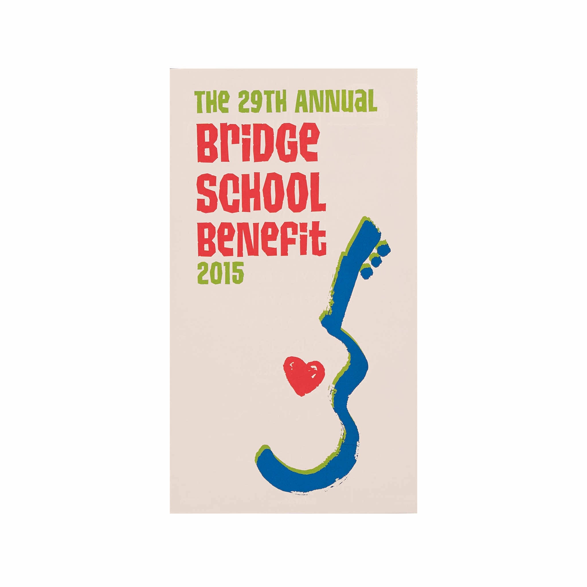 2015 - 29th Annual Bridge School Benefit concert program