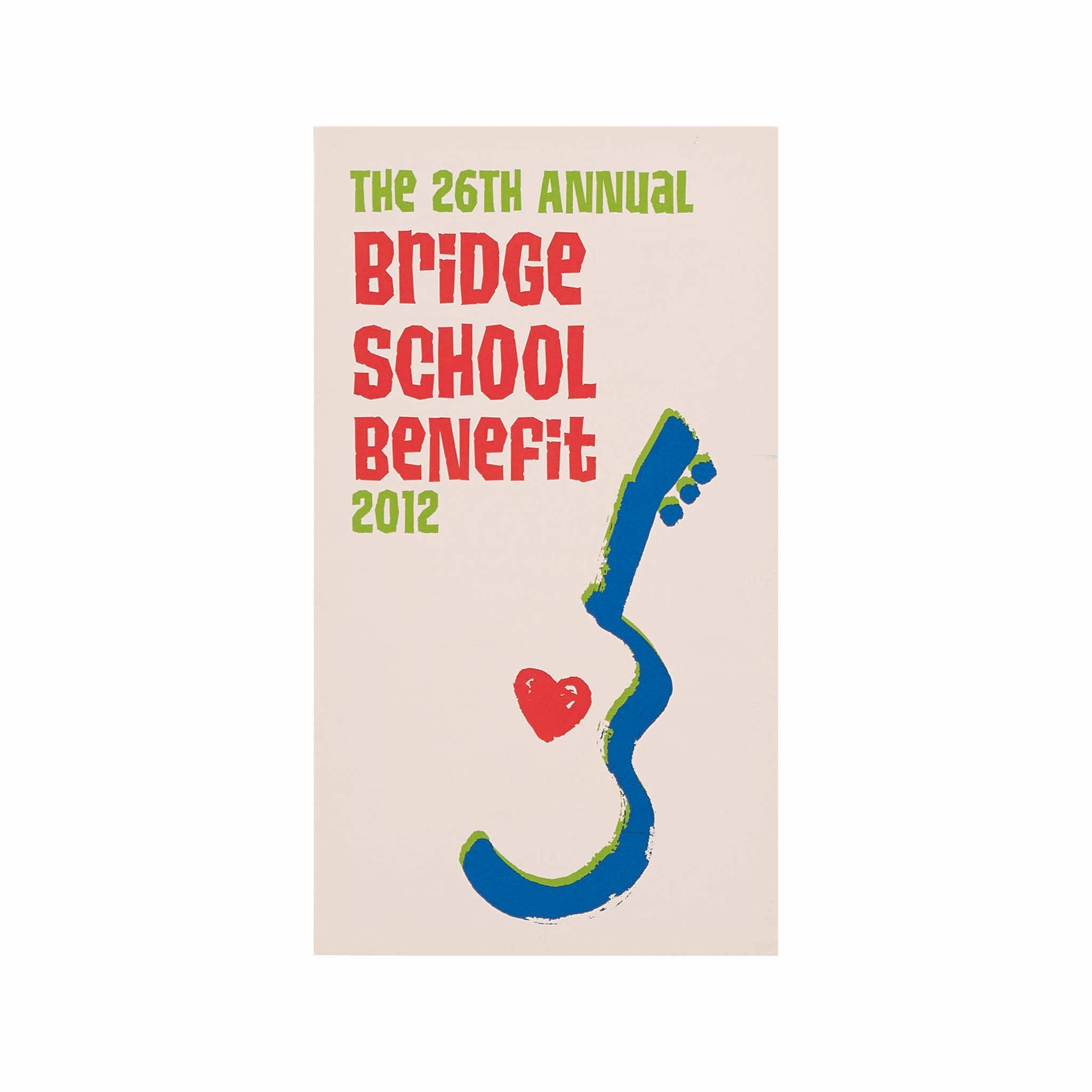 2012 - 26th Annual Bridge School Benefit concert program
