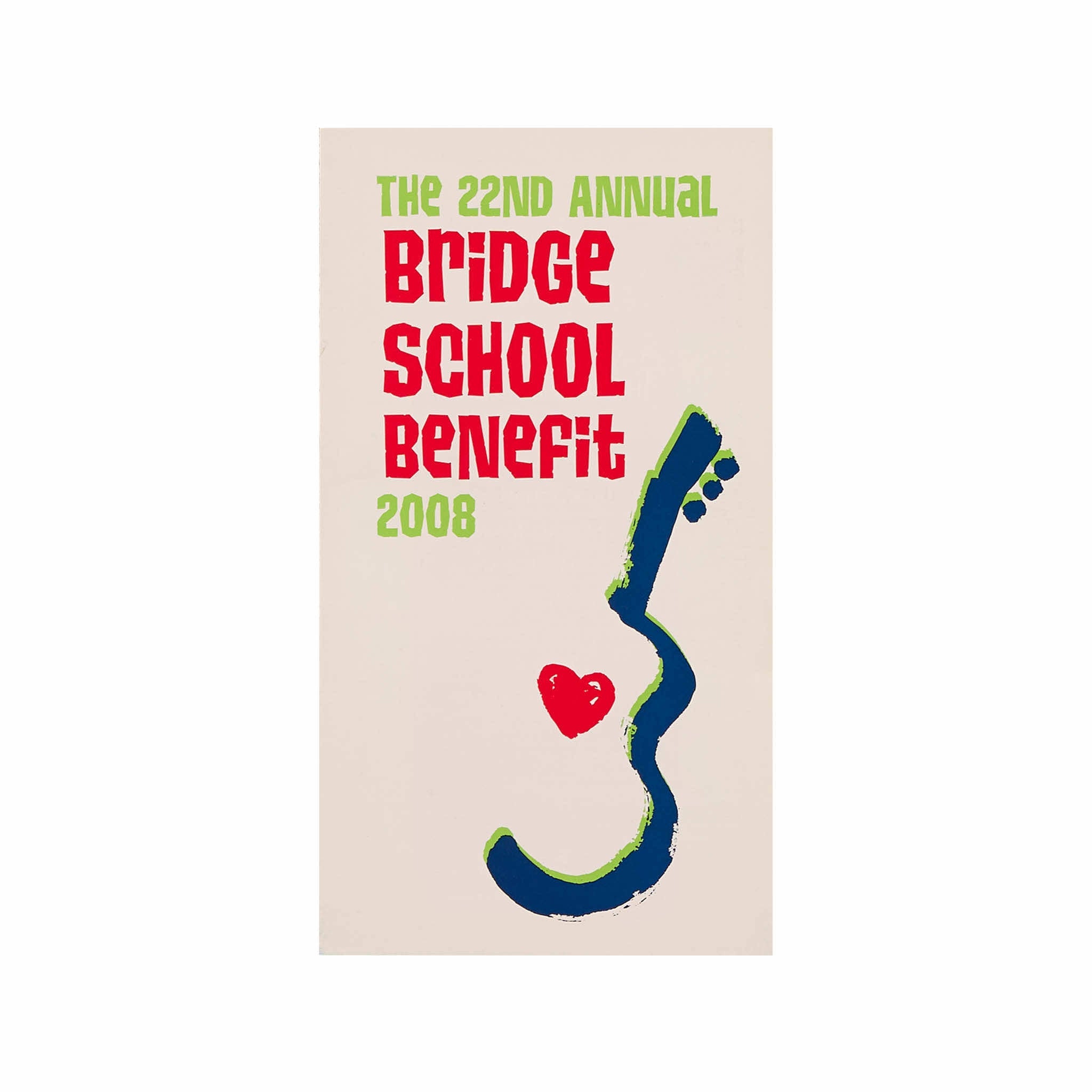 2008 - 22nd Annual Bridge School Benefit concert program